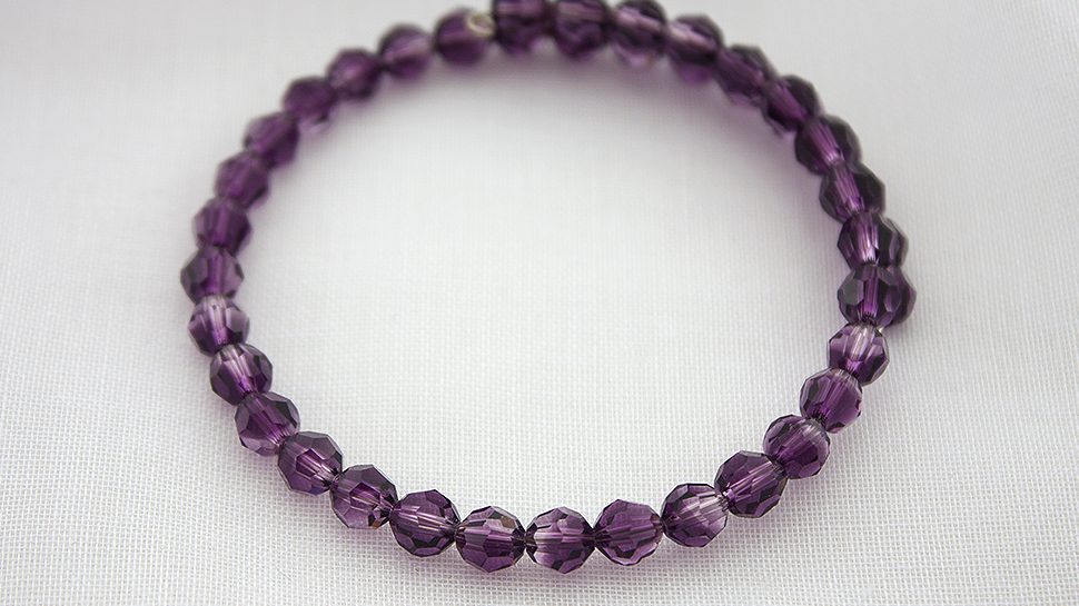 Bangle Swarovski Amethyst Blend