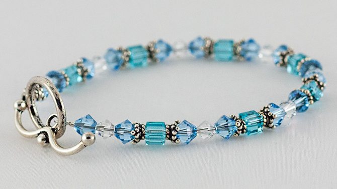 Bangle Swarovski Blue Shades