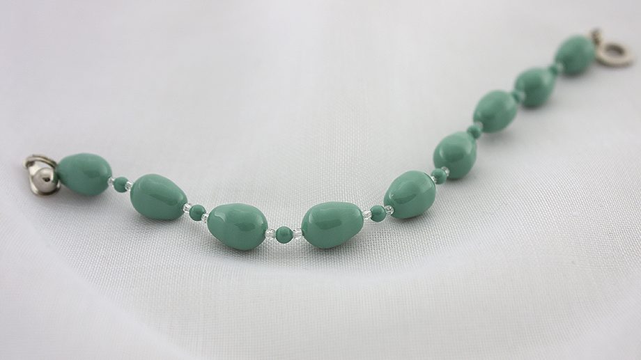 Bratara Swarovski Baroque Turquoise Pearl