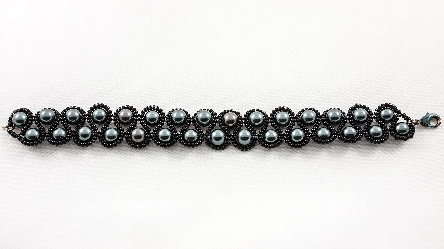 Bratara Swarovski Spiral Crystal Tahitian Pearl