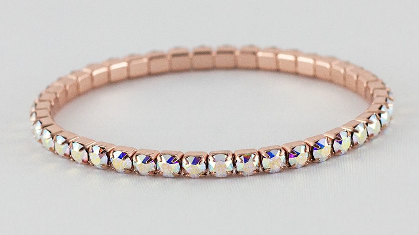 Bratara Elastica Swarovski Aurore Boreale RG
