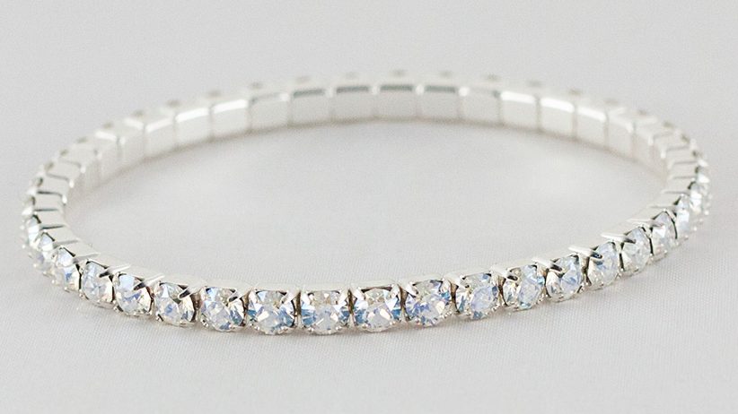Bratara Elastica Aurore Boreale Rhodium