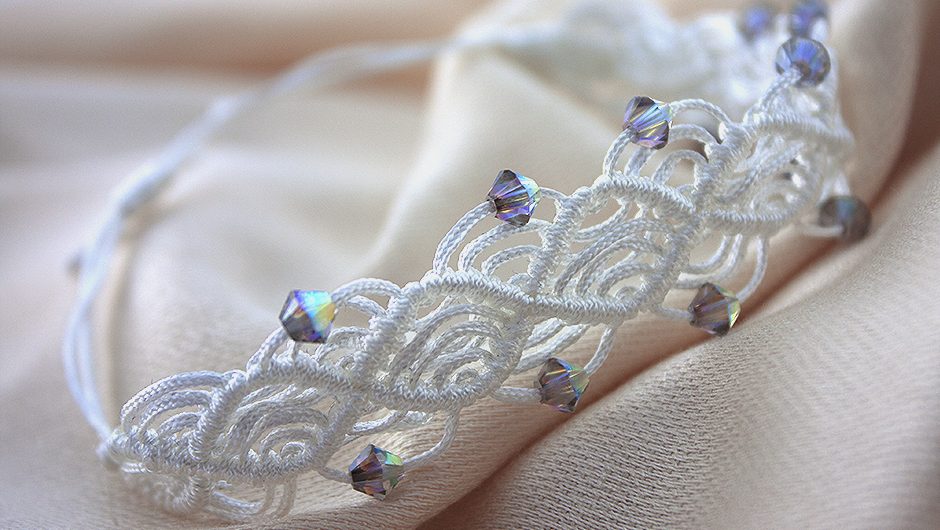 Bratara Swarovski Lace & Sparkle Montana AB