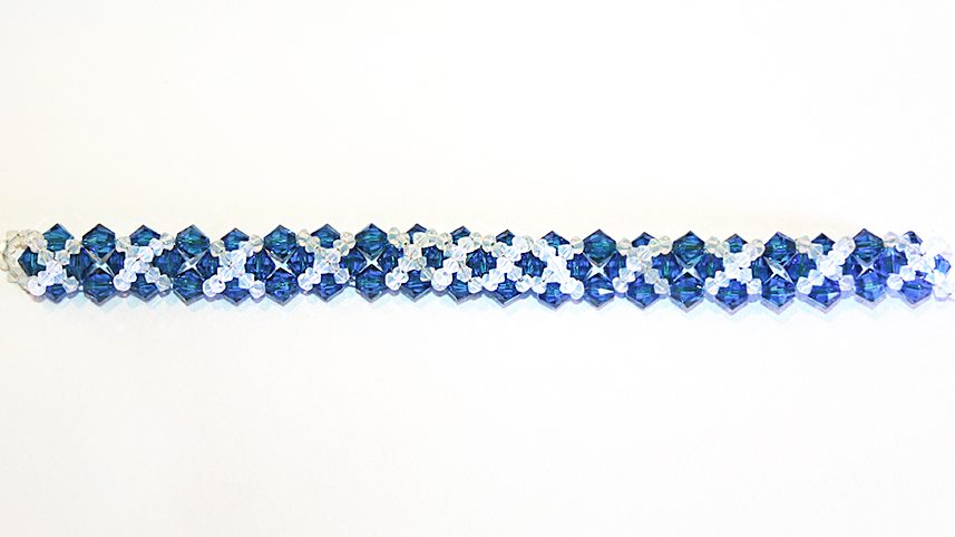 Bratara Swarovski Overlay – Capri Blue