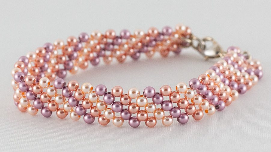 Bratara Perle Swarovski Powder Pearls Trio