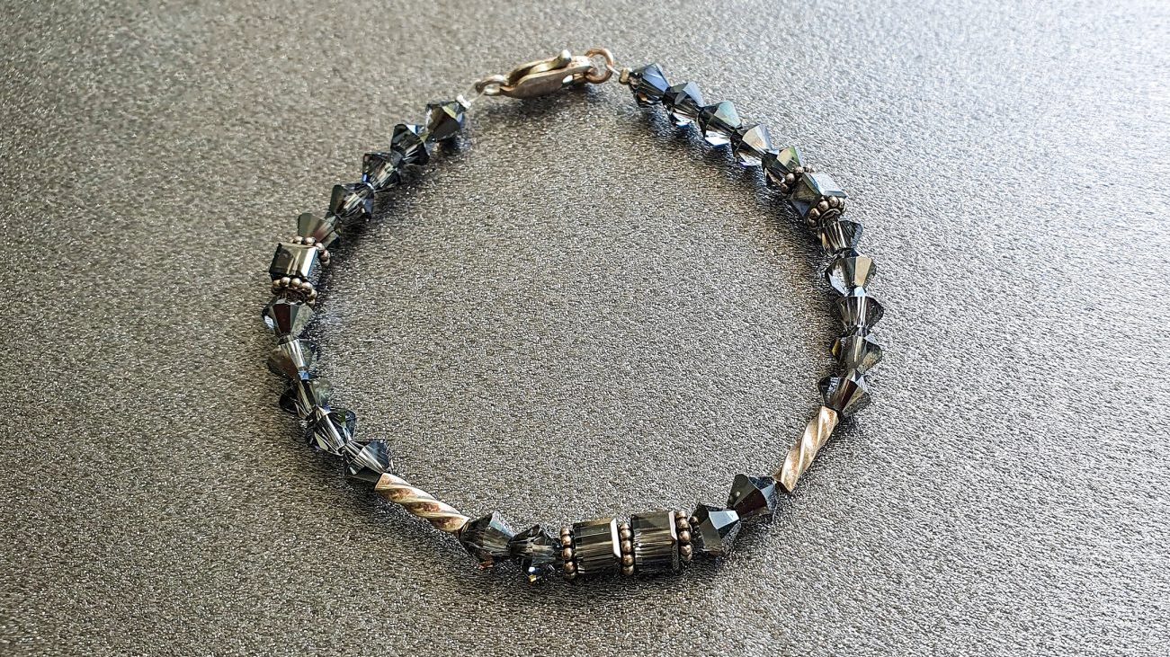 Bratara Swarovski Silver Night