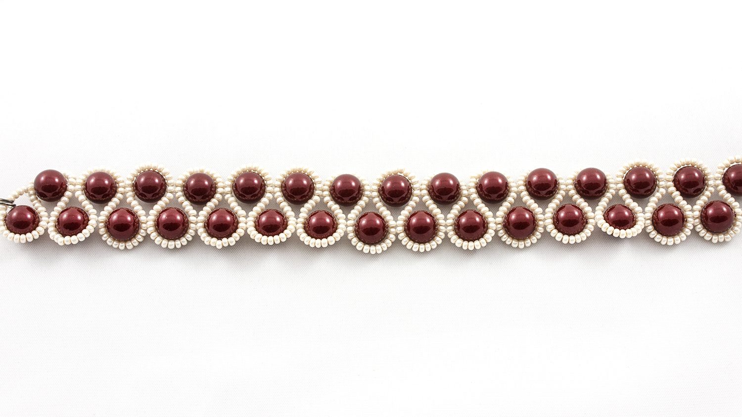 Bratara Swarovski Spiral Crystal Bordeaux Pearl