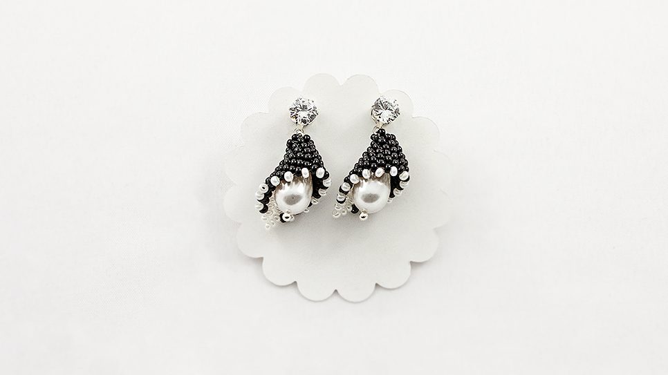 Cercei Swarovski Ballerina Black