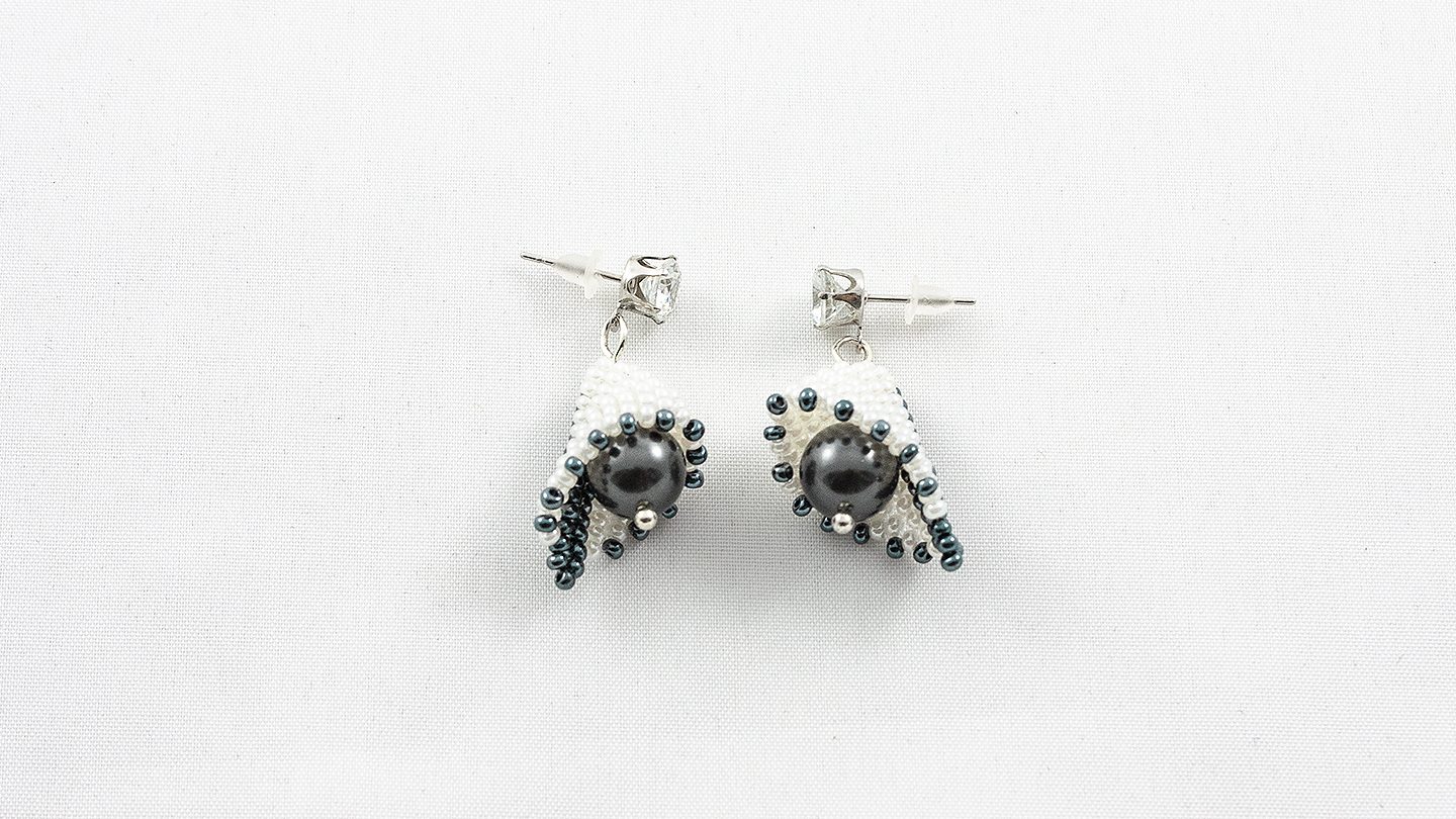 Cercei Swarovski Ballerina Grey