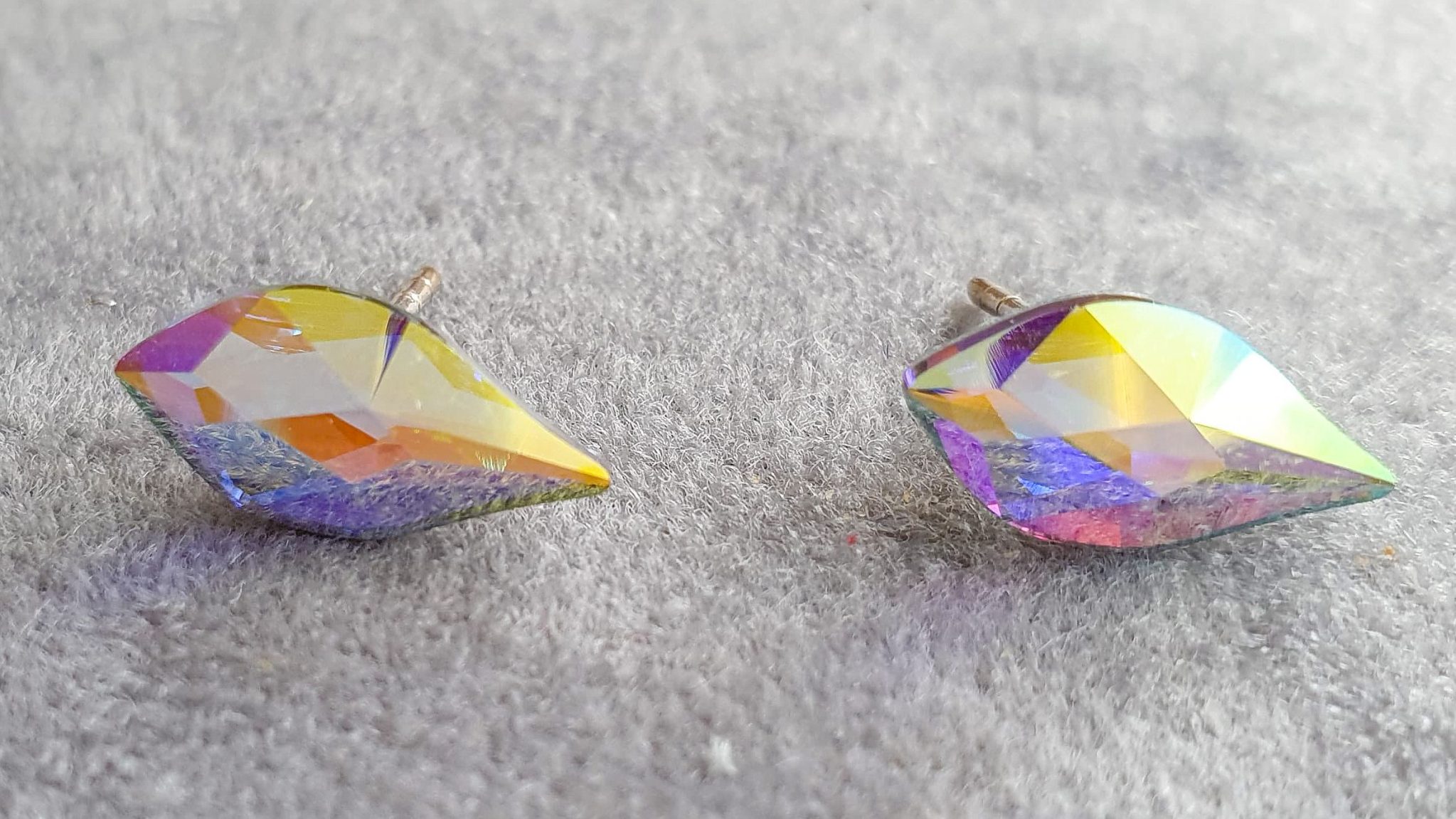 Cercei Swarovski Flame Aurore Boreale