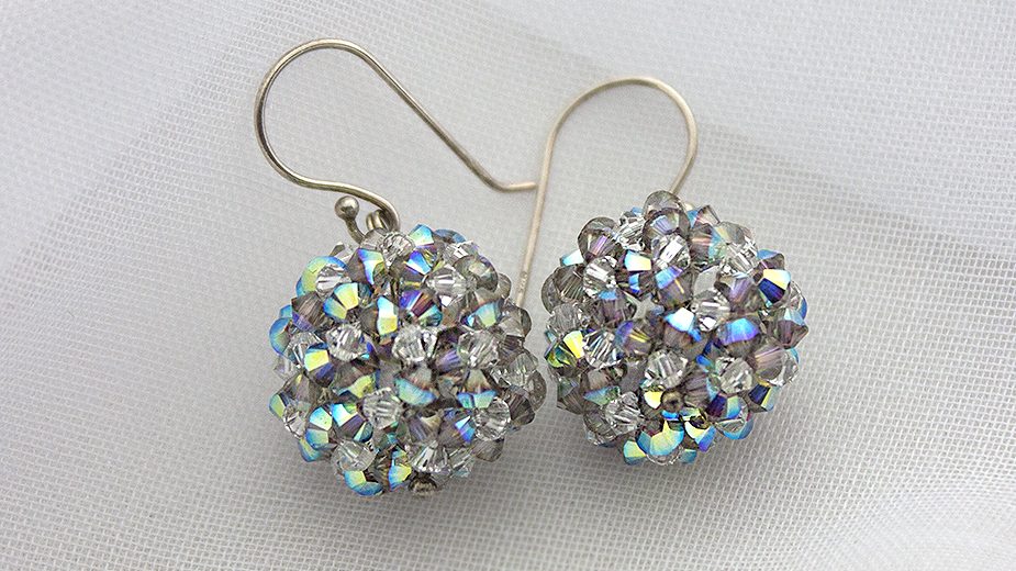 Cercei Sphere Swarovski Satin