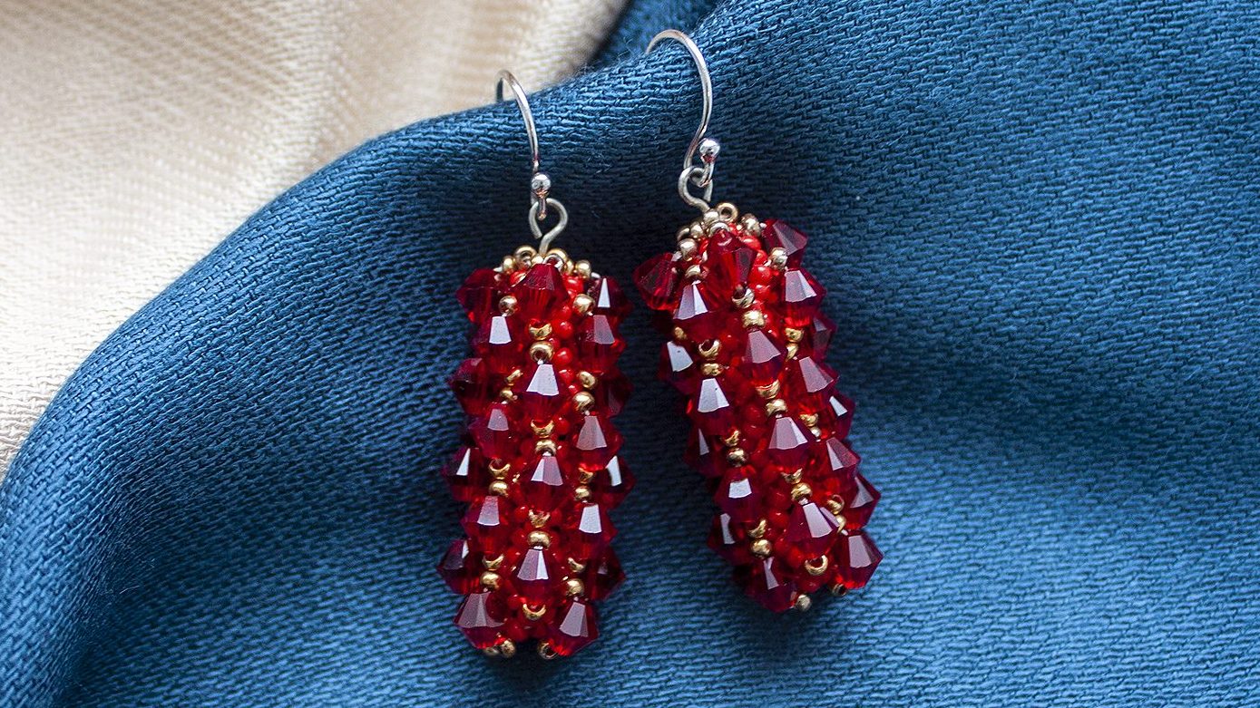 Cercei Statement Swarovski Siam