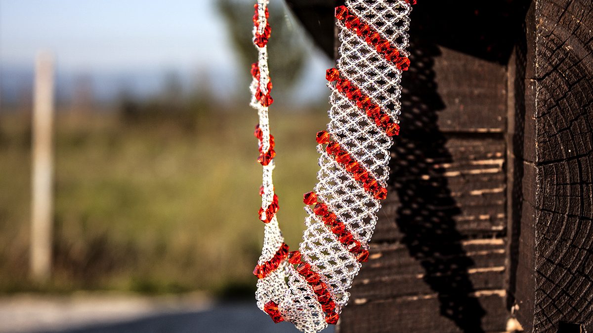 Colier Cusut Swarovski Hyacinth
