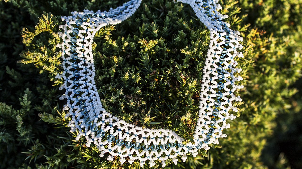 Colier Cusut Swarovski Indicolite Lace