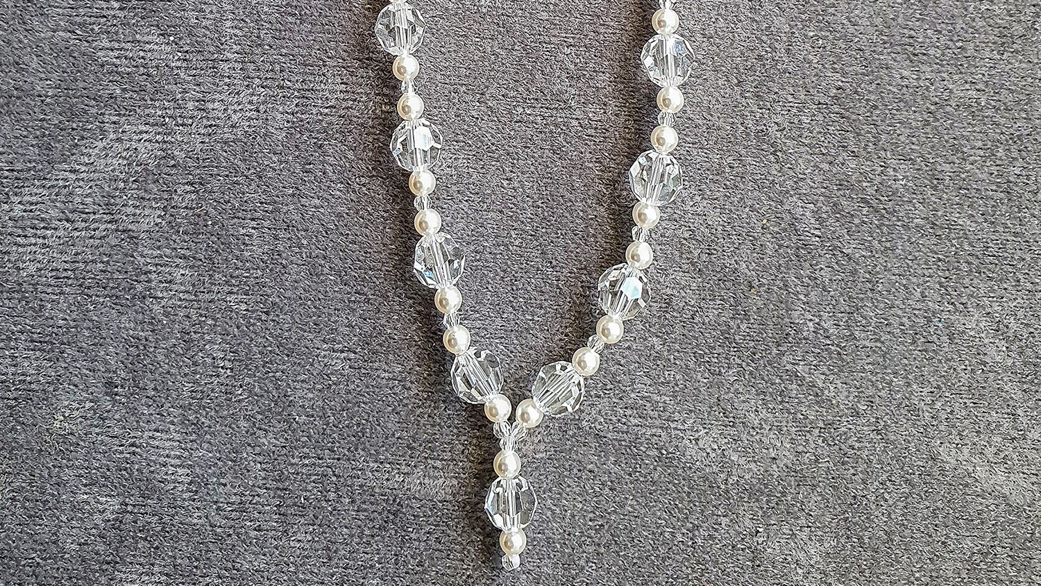 Colier Dainty Swarovski Crystal Drop Bridal