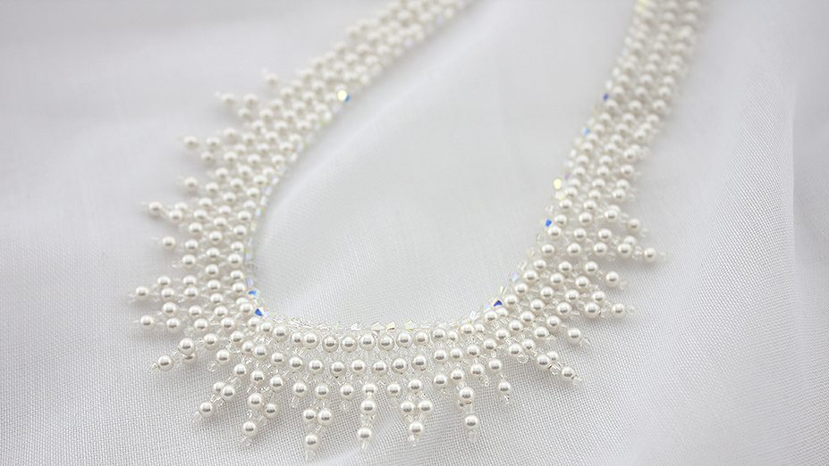 Colier Perle Swarovski Bridal Lace