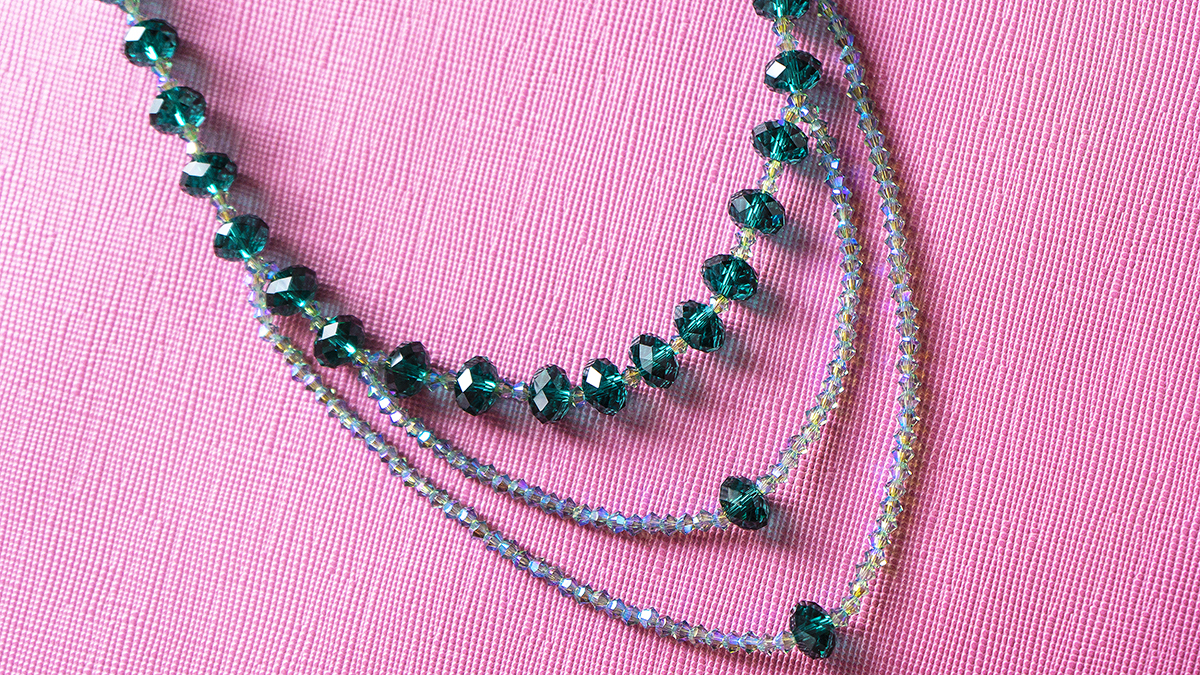 Colier Statement Cristale Emerald