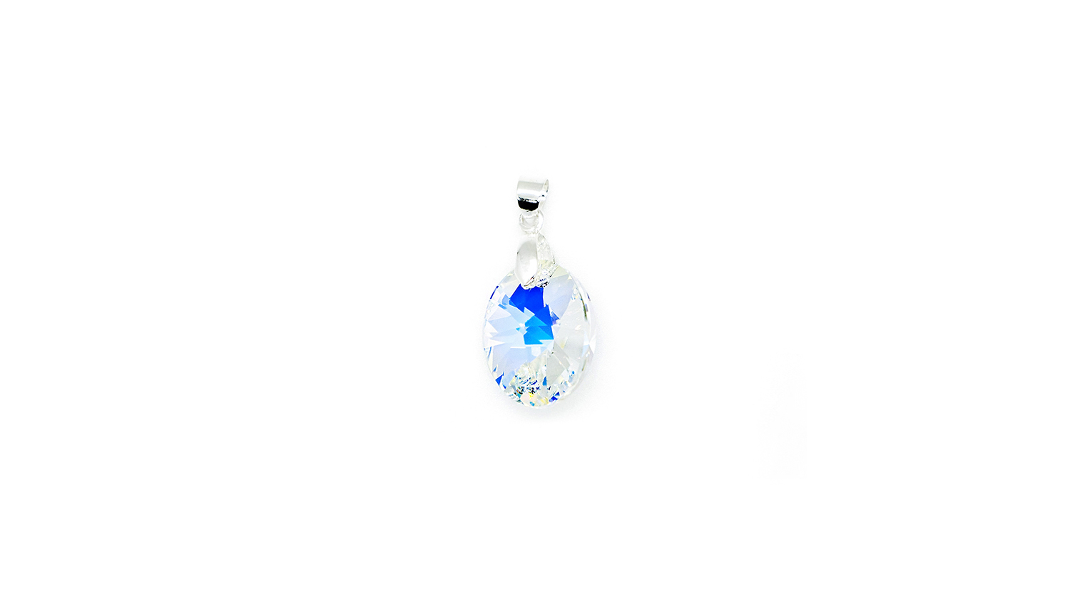 Element Crystal Pendant 6028 Oval Aurore Boreale 8mm
