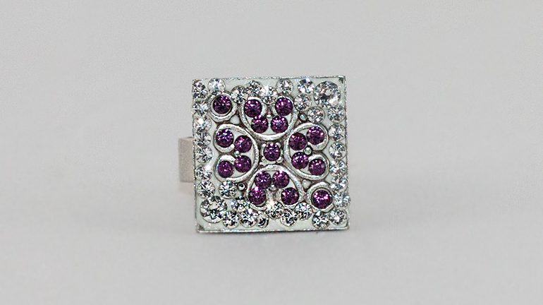 Inel Ceralun Abstract Square Unicat