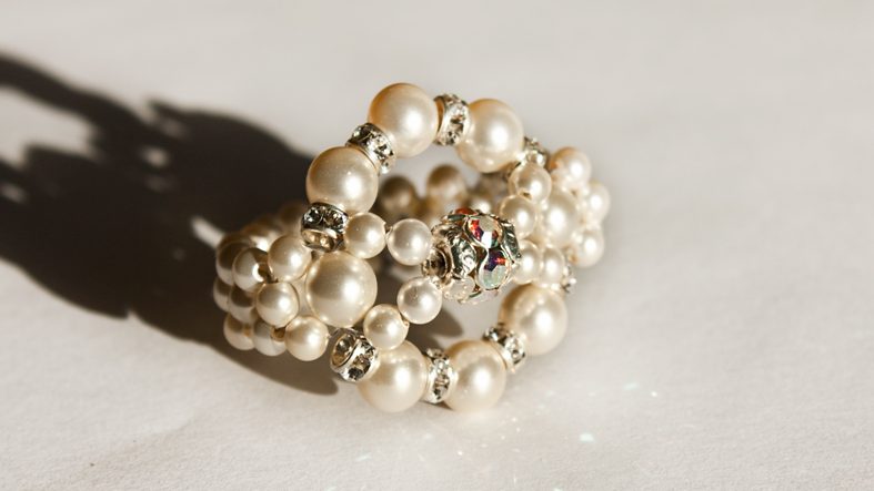 Inel Construit White Pearl