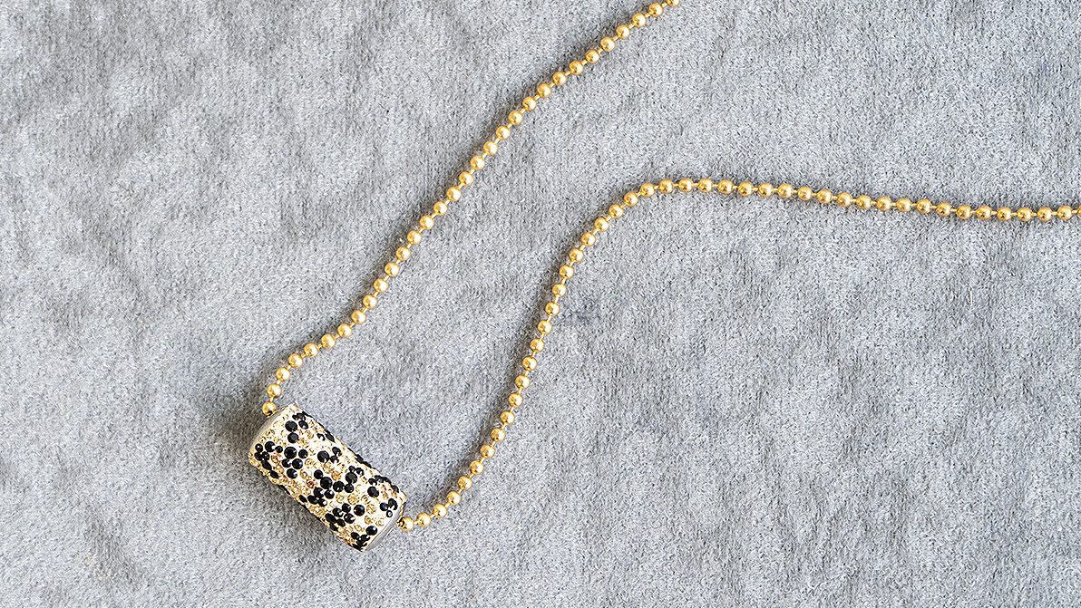 Lant Swarovski Animal Print Gold