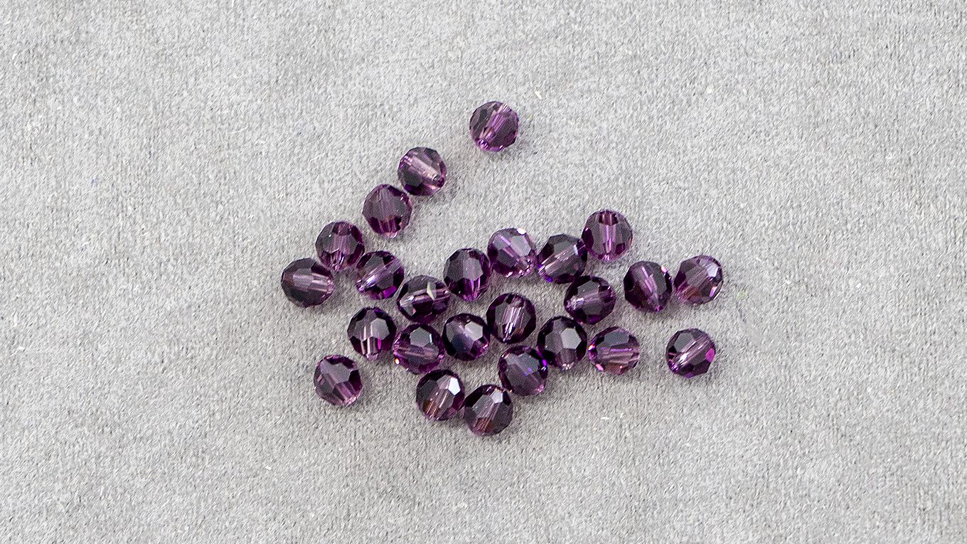 Margea Round Bead 5000, Amethyst Blend, 6mm