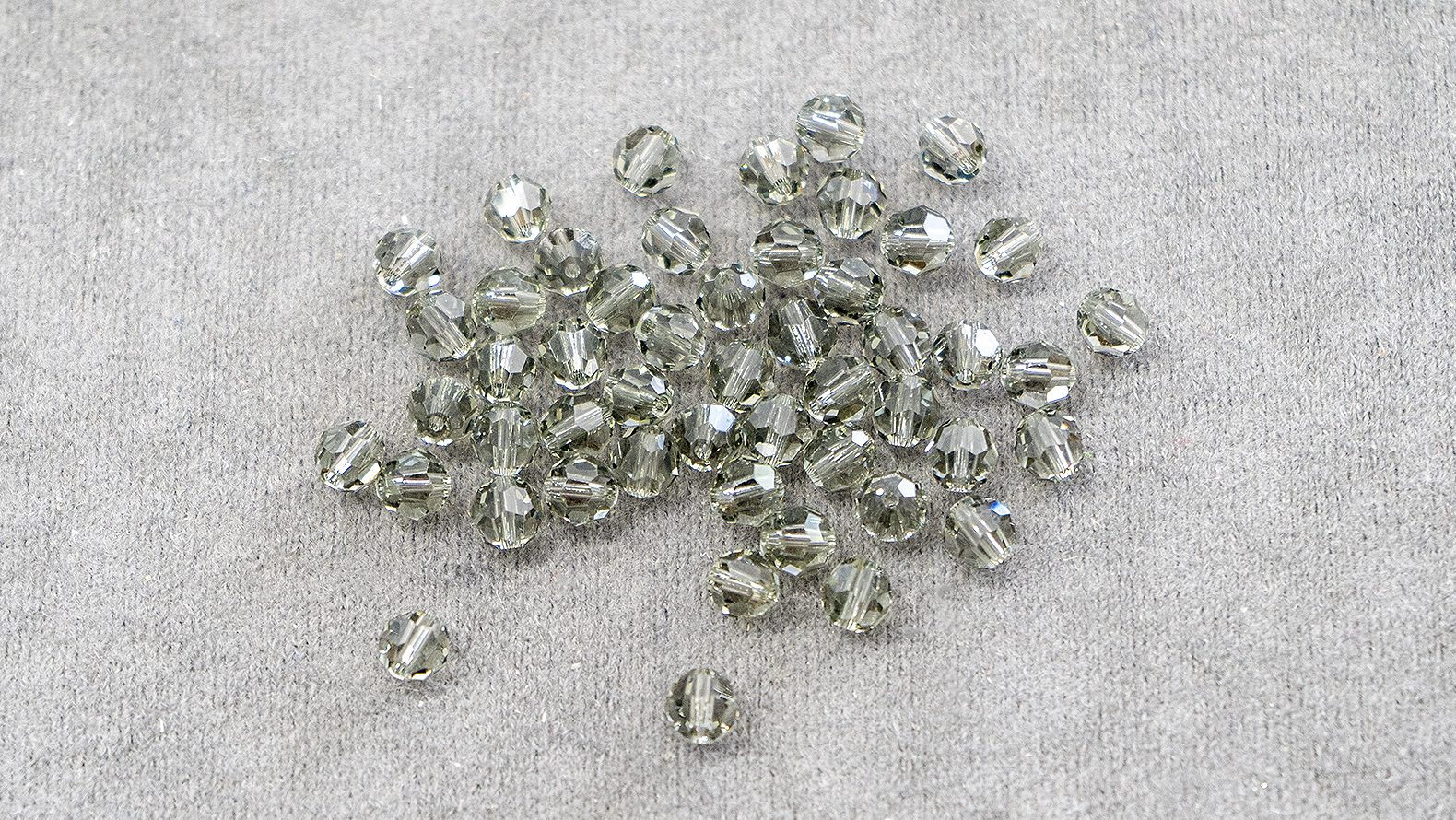 Mărgea Crystal Round Bead 5000, Black Diamond, 6mm