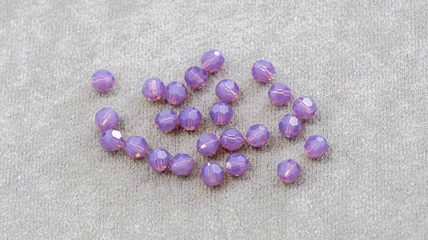 Margea Round Bead 5000, Cyclamen Opal, 6mm