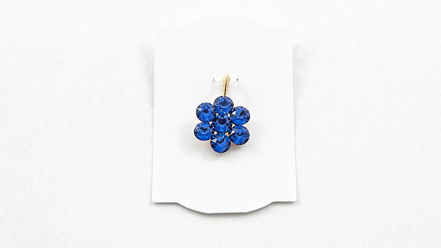 Pandantiv Floral Swarovski Electric Blue ROGL