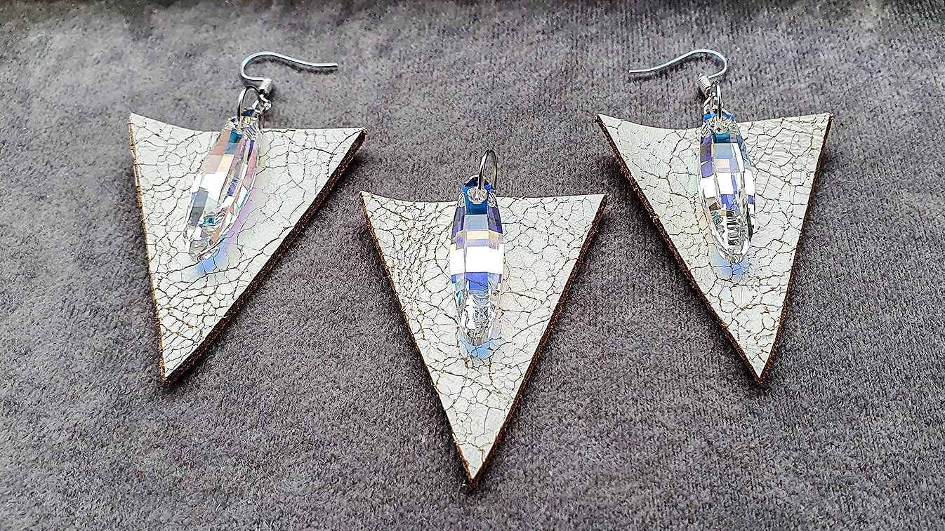 Set Cercei & Pandantiv Natura Swarovski Aurore Boreale