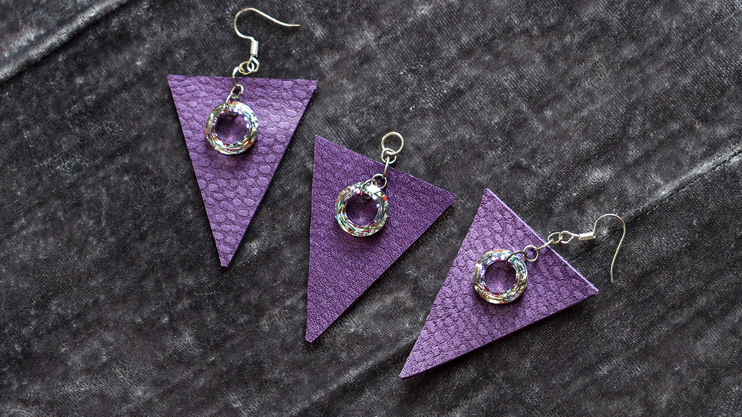 Set Cercei & Pandantiv Natura Swarovski Cosmic Vitrail Light