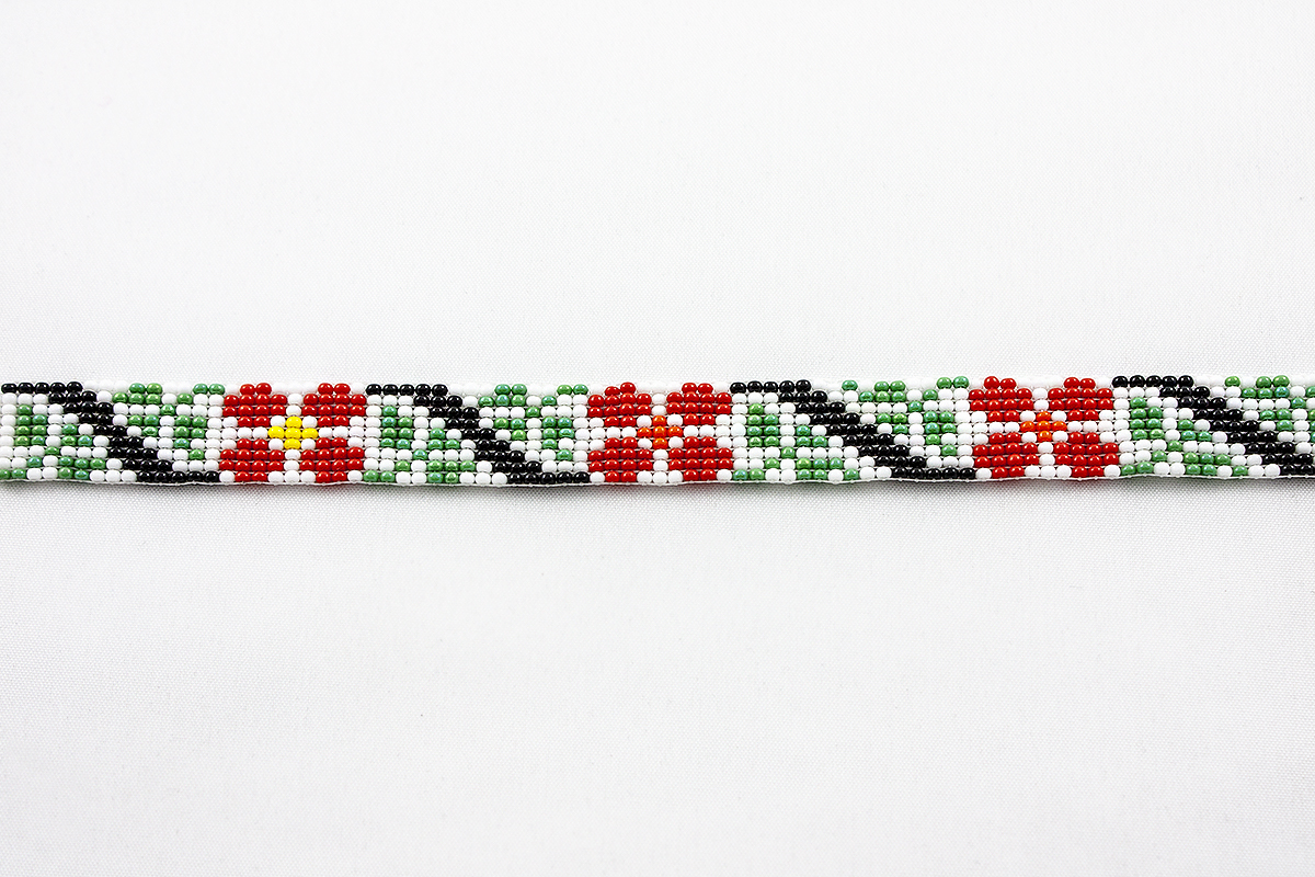 Zgărdan Tradițional Motiv Floral – Roșu/Verde